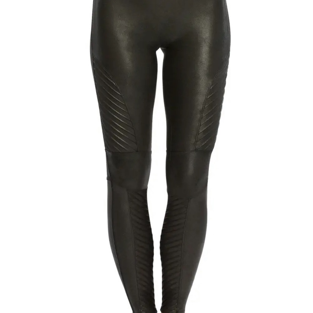 Spanx Moto black leggings